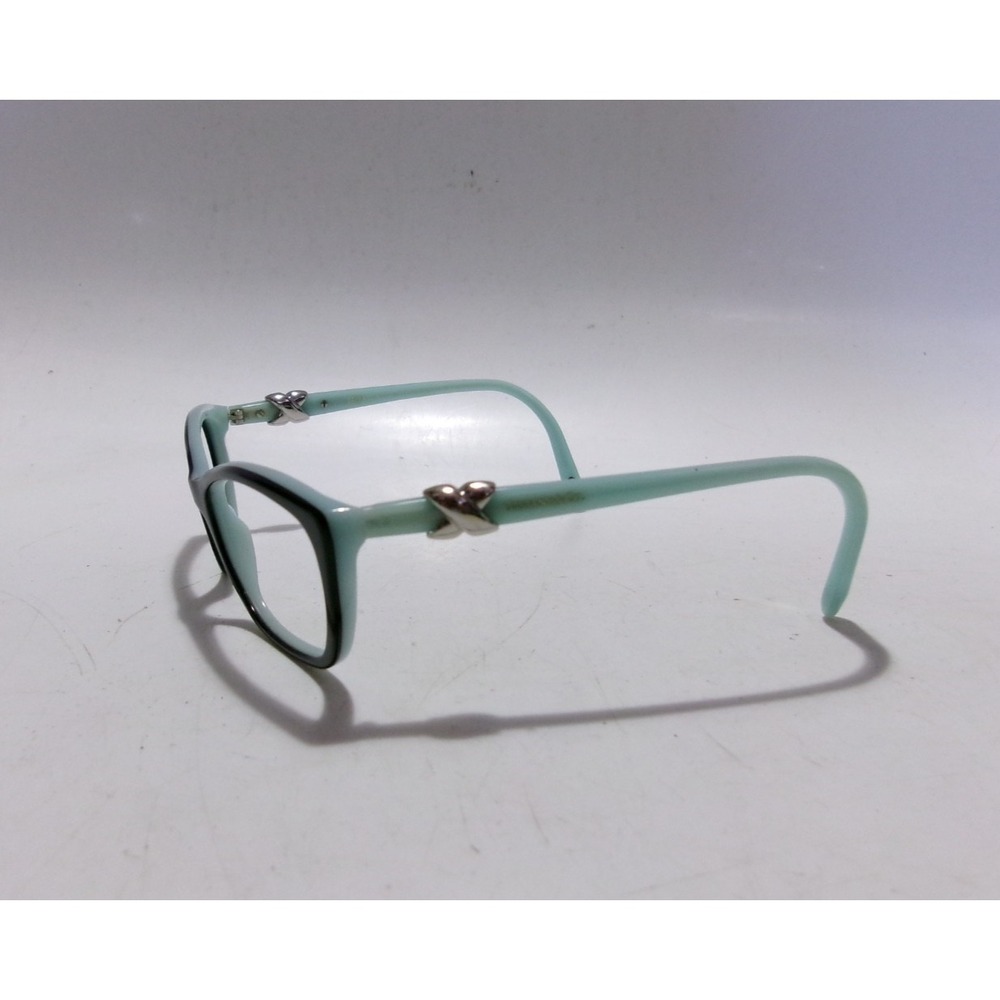 Tiffany & Co TF2074 8199 Eyeglass Frames 52‑16‑135 Blue/Black – No Lenses – Used - Picture 2 of 3